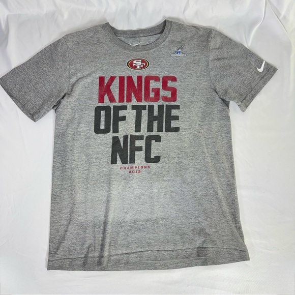 Nike Men’s Worn Condition San Francisco 49ers 2012 Kings of the NFC Tee - Picture 1 of 4